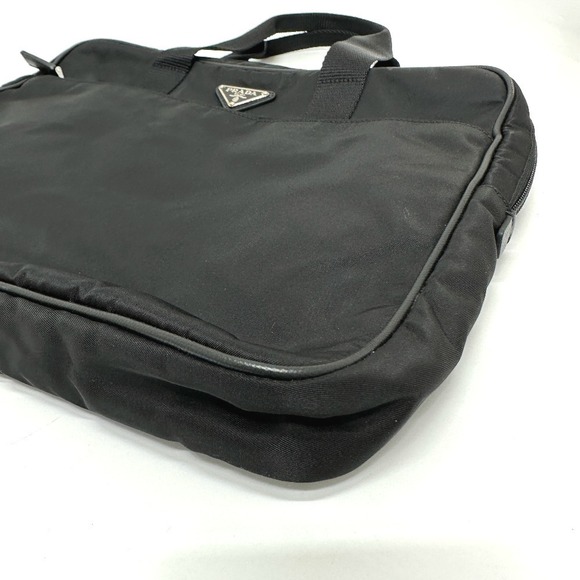 Prada Triangle Handbag Business Bag Nylon Black - Picture 1 of 9